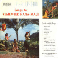 Album cover for Songs To Remember Hana-Maui