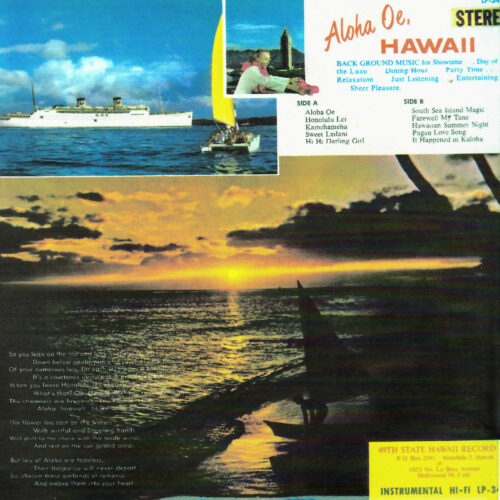 Album cover for Aloha Oe